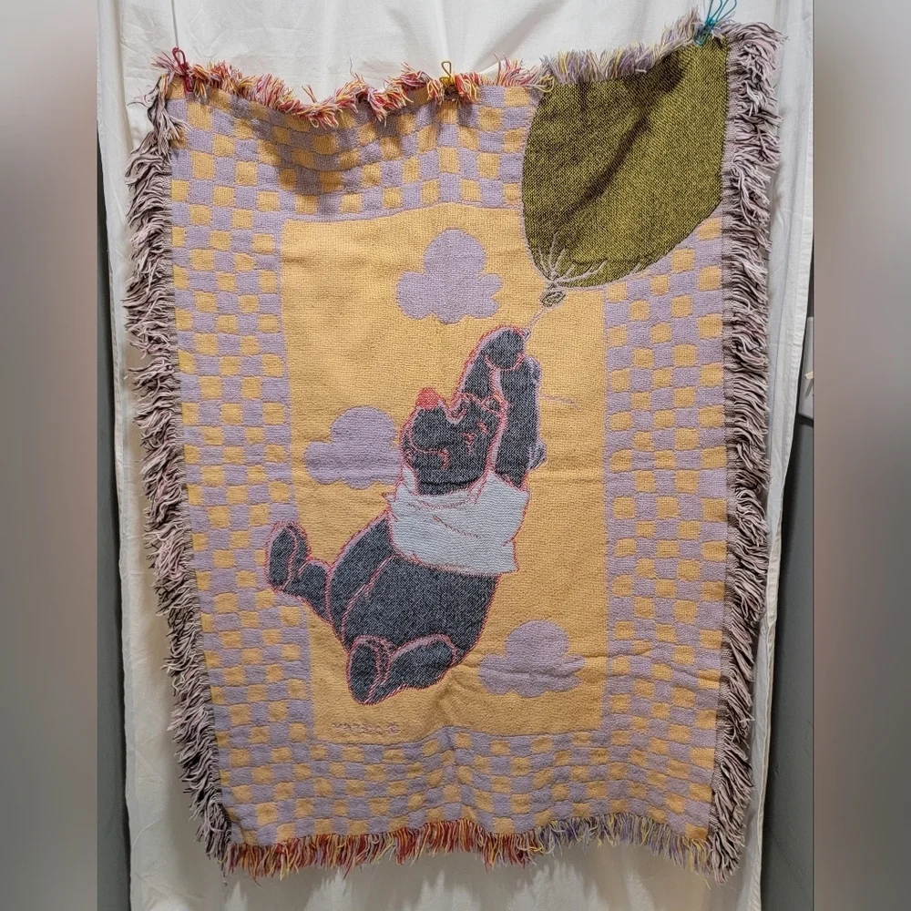 Vintage Disney Winnie the Pooh Throw Blanket